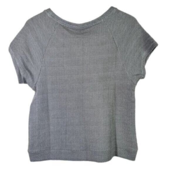 NWT Honeydew | Gray Charcoal Lounge Wear Short Sleeve Knit Top Size Large - Picture 5 of 8